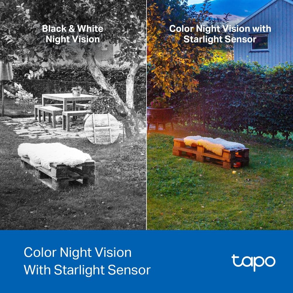 Tapo TP-Link TC85, Cámara Seguridad Inalámbrica 2K, Visión Nocturna Color, 150° FOV, IA Gratis, IP66, Batería 300 Días, Compatible Panel Solar