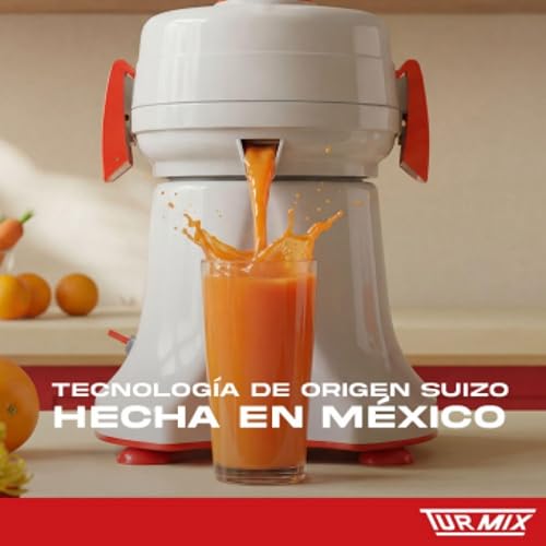 Extractor de Jugos y Exprimidor de Cítricos Turmix Color Beige con Rojo, Modelo 179-1023-V