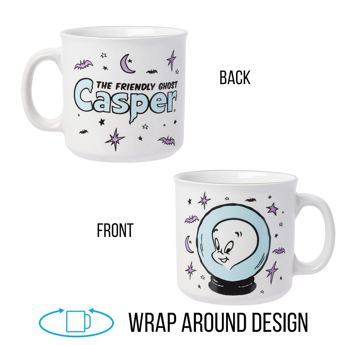 Silver Buffalo Casper The Friendly Ghost - Taza de cerámica, 20 onzas