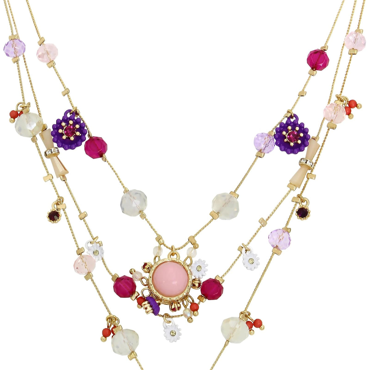 Betsey Johnson - Collar con dije de mariposa para mujer