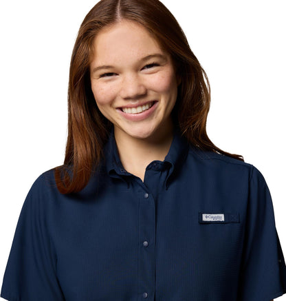 Columbia Tamiami II - Camisa de Manga Corta para Mujer, Talla Grande