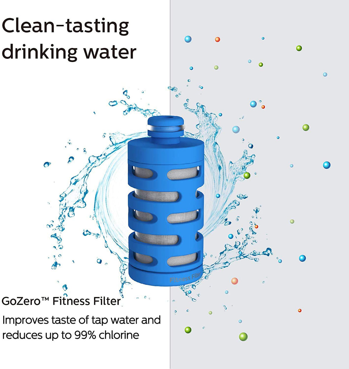 PHILIPS GoZero Adventure Filters, Cartucho de Filtro de Repuesto, Filtro electroadsortivo