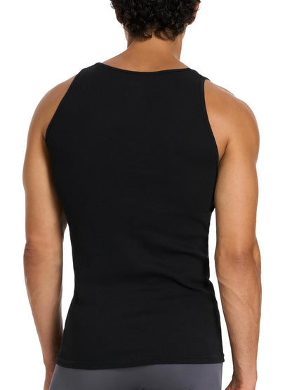 Puma - Playera sin Mangas de algodón Acanalada para Hombre, 5 Unidades