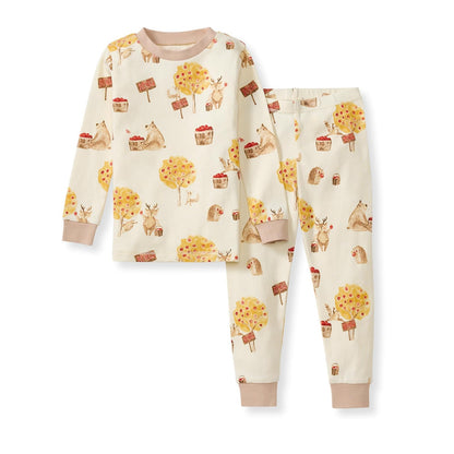 Burt's Bees Baby pijama de 2 piezas de algodón orgánico - Temporada de Apple - 3 Años