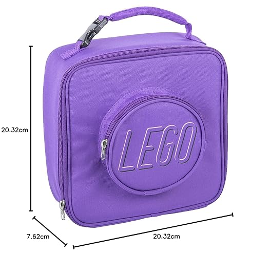 LEGO Brick Eco Almuerzo, Púrpura, Una talla, Bolsa de almuerzo Lego Brick