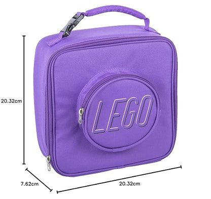 LEGO Brick Eco Almuerzo, Púrpura, Una talla, Bolsa de almuerzo Lego Brick