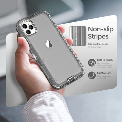 ORIbox - Funda Compatible con iPhone 13 Pro, Resistente a los Golpes, anticaídas, Transparente