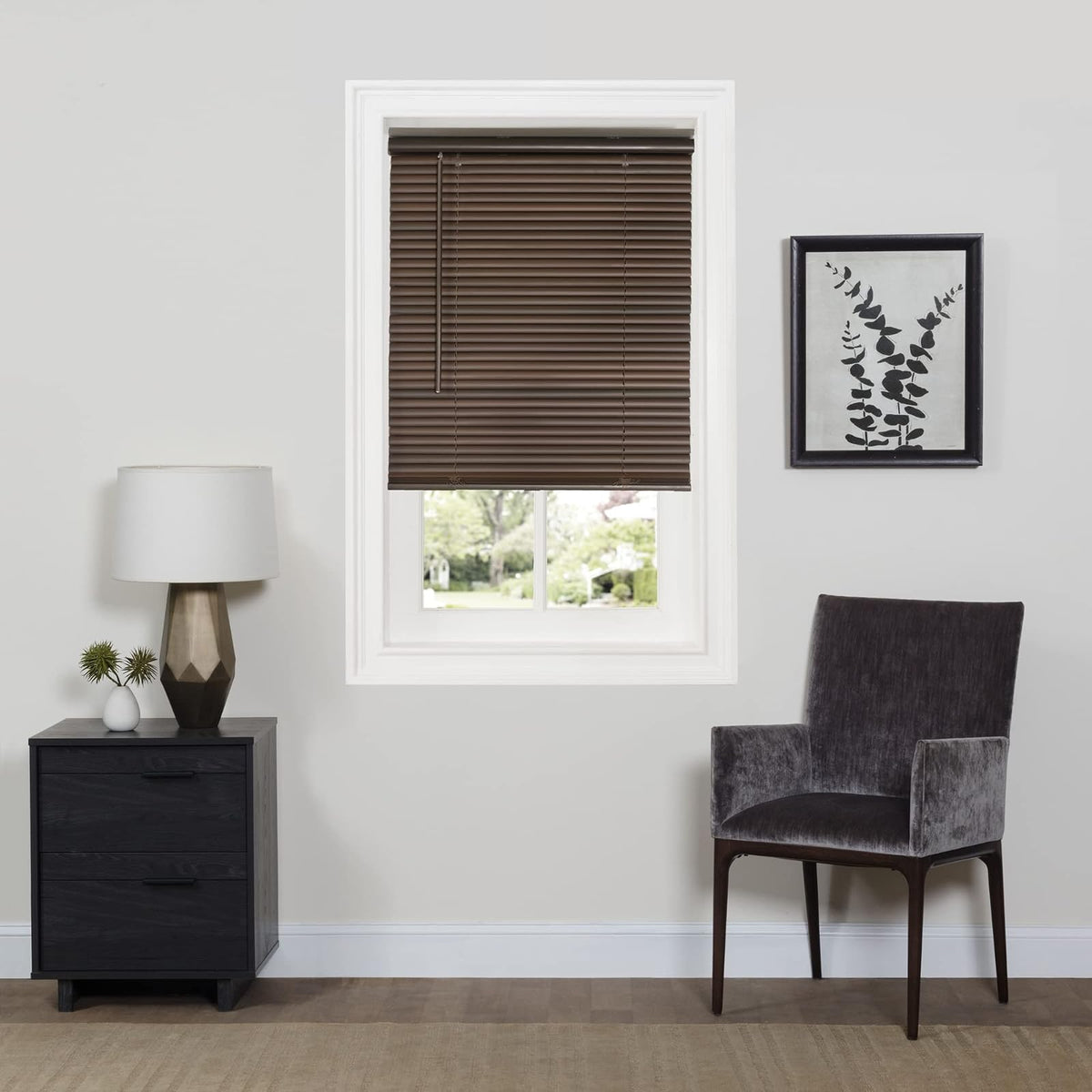 Achim Home Furnishings Persianas Inalámbricas Sundown - GII - 0An x 163Al cm - Caoba