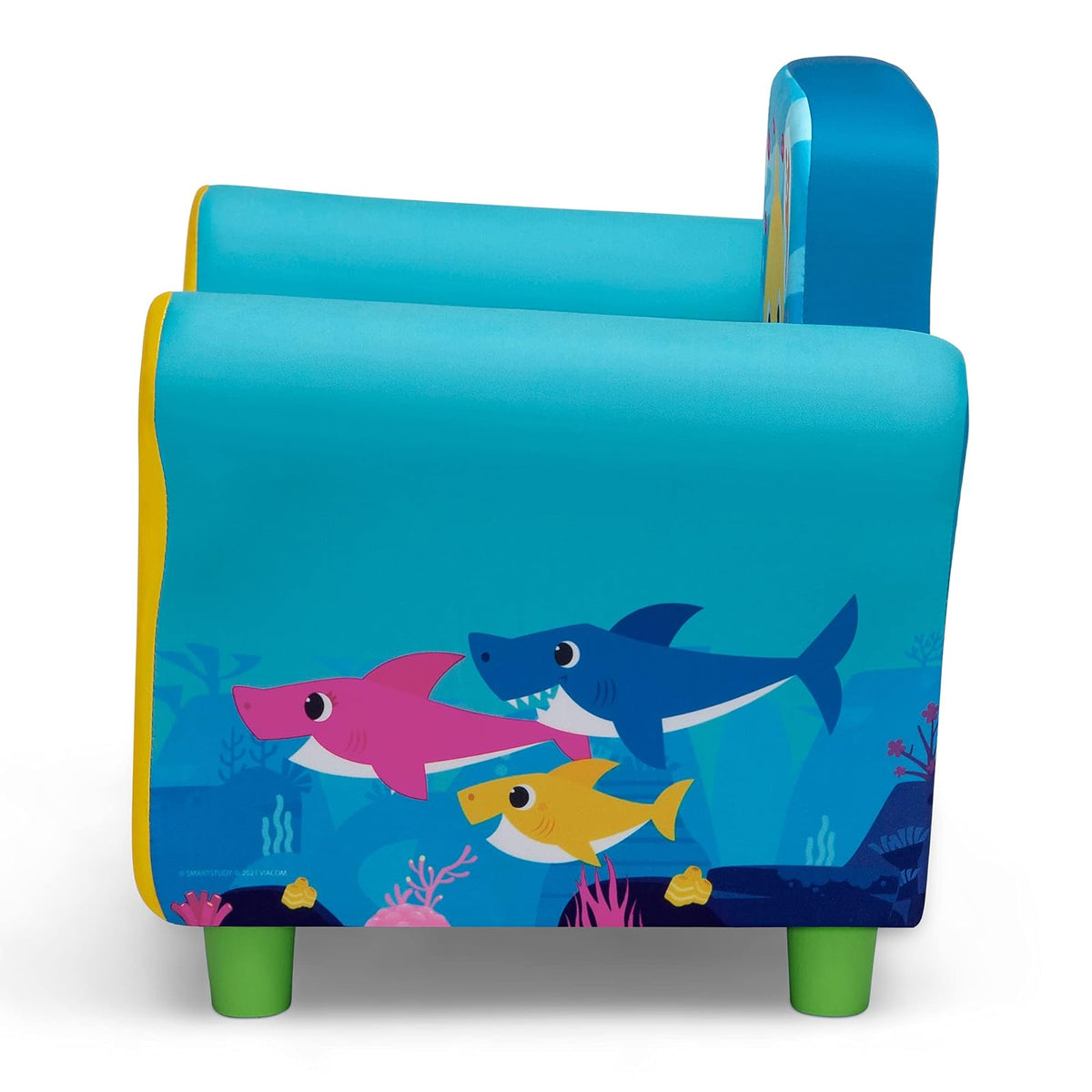 Delta - Silla tapizada para niños, tiburón bebé