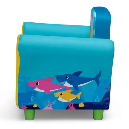 Delta - Silla tapizada para niños, tiburón bebé