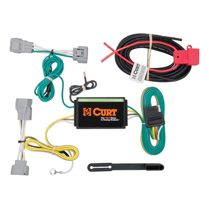 Curt 56208 - Arnés de cableado Personalizado para Remolque de 4 Pines, se Adapta a Jeep Cherokee
