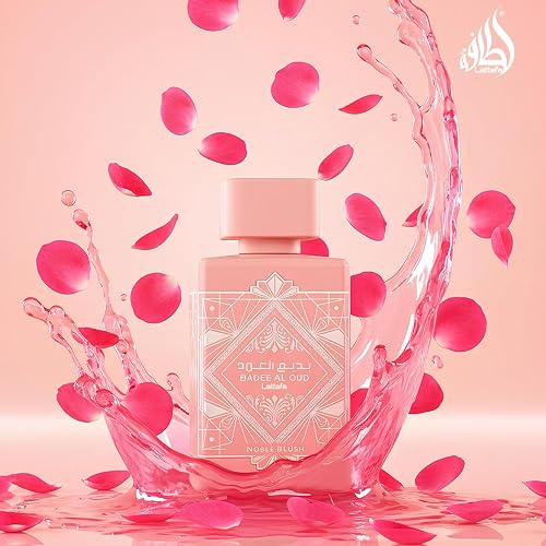 Lattafa Badee Al Oud Noble Blush Eau de Parfum Spray for Unisex, 3.4 Ounce