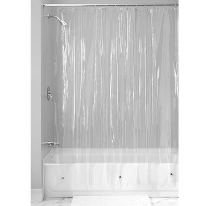 InterDesign - Cortina de Baño de Vinil, Transparente, 72 x 72 (183 cm x 183 cm)