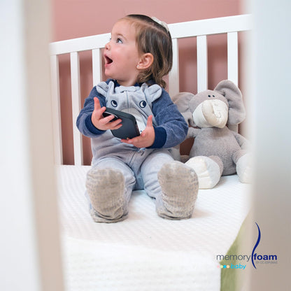 MEMORY FOAM BABY | Colchón de Cuna Para Bebé Baby Essential – Firmeza Media - 120 x 60 x 10 cm – Hecho de Espuma de Poliuretano