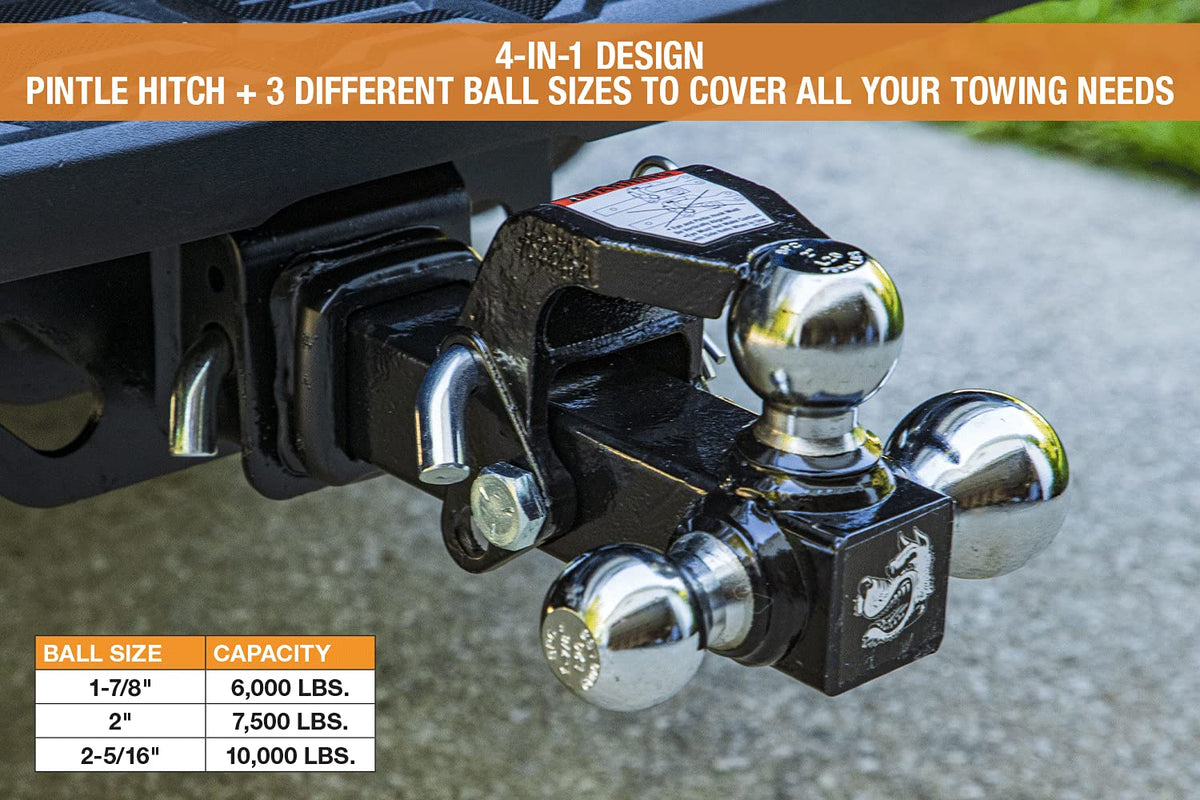 Buyers Products 1802279 tri-ball Hitch con pintle gancho