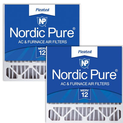 Nordic Pure 20x20x5HM12-2 MERV12 Honeywell Replacement Air Filter, Box of 2 - MERV 12 - 20x20x5