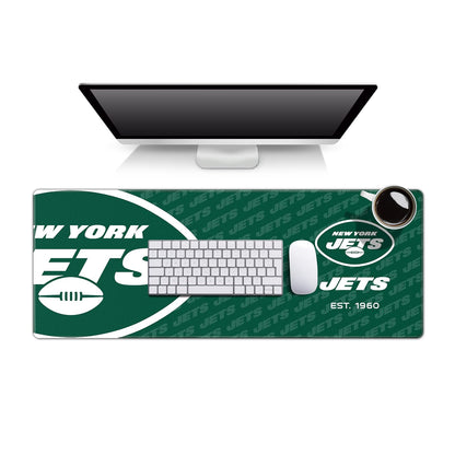 YouTheFan Tapete para Escritorio NFL con Logo de tu Equipo - 30.5 x 80 cm - New York Jets