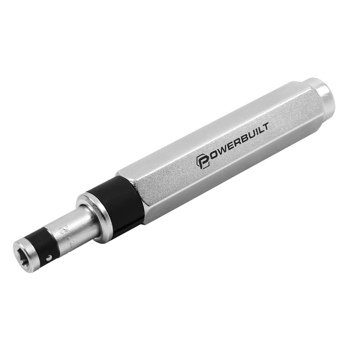 Powerbuilt 647767 - Juego de herramientas extractoras de impacto de 1/4 pulgadas, para quitar tornillos oxidados y dañados, mango de golpe con un martillo para crear un par de torsión cargado por