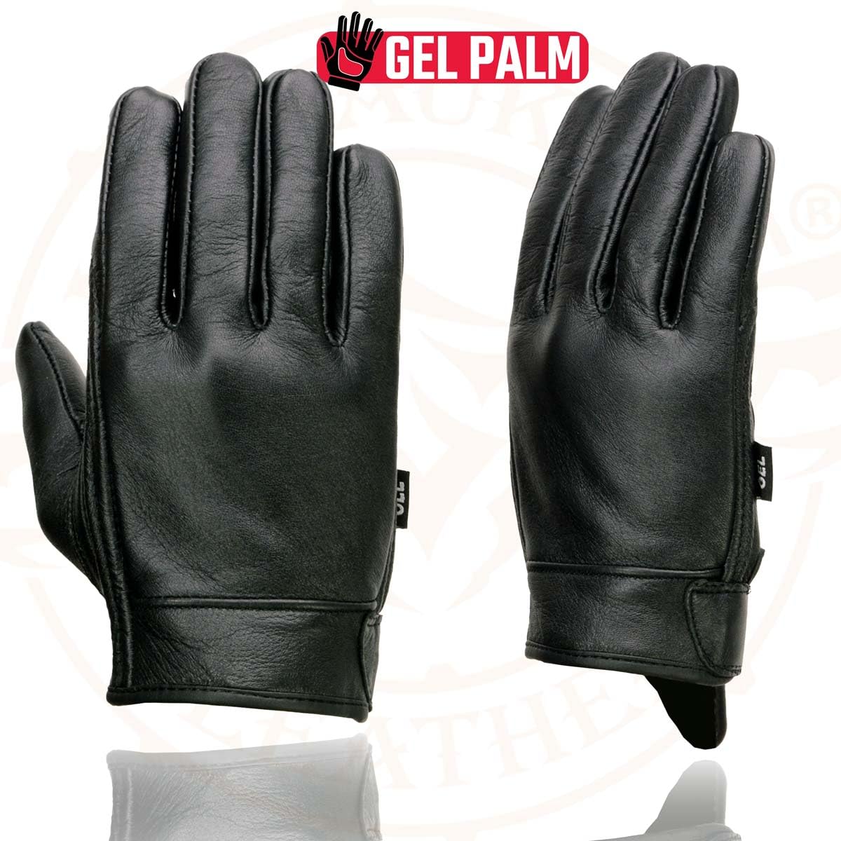Milwaukee Leather Guantes de Verano para Hombre, Negro, XL, MG7510-BLK-XL