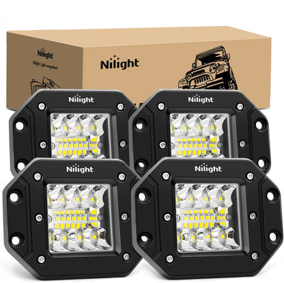 Nilight Cápsulas LED 6 Pulgadas 39W Combo Spot/Flood - blanco