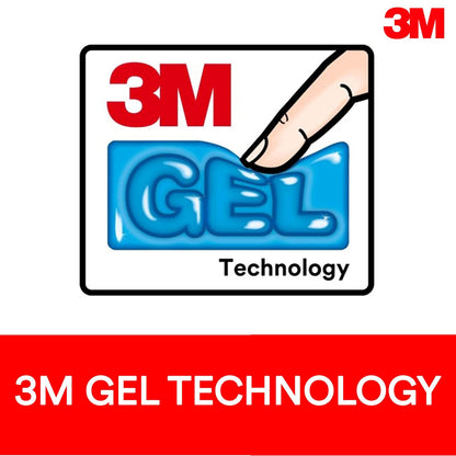 3M Precise Mouse Pad with Gel Wrist Rest, Soothing 3M Gel Technology and Satin Smooth Cover for All Day Comfort, Optical Mouse Performance and Battery Saving Design, Interlace (MW85B)