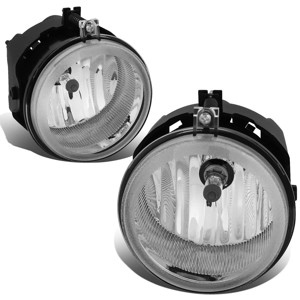 DNA Motoring FL-ZTL-310-CH Luz Antiniebla para Conductor y Pasajero para Chrysler Pacifica 05-08, Sebring, Town & Country 05-09, Transparente