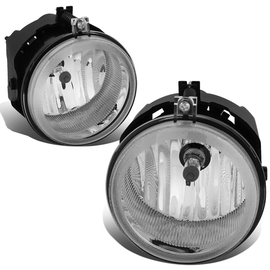 DNA Motoring FL-ZTL-310-CH Luz Antiniebla para Conductor y Pasajero para Chrysler Pacifica 05-08, Sebring, Town & Country 05-09, Transparente
