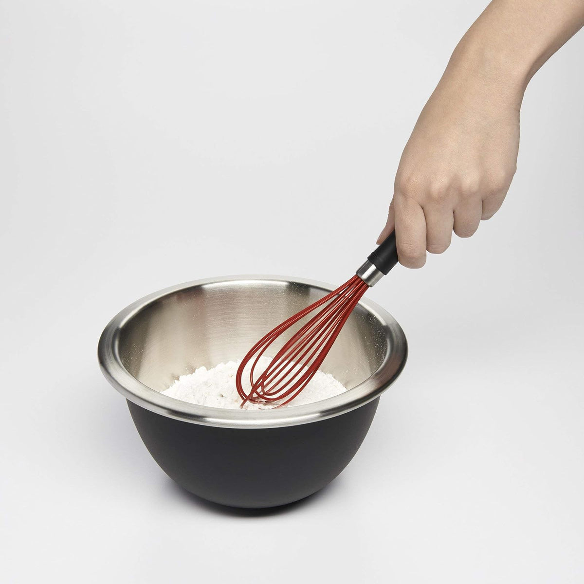 OXO Good Grips Silicone Whisk, 9-Inch, Red