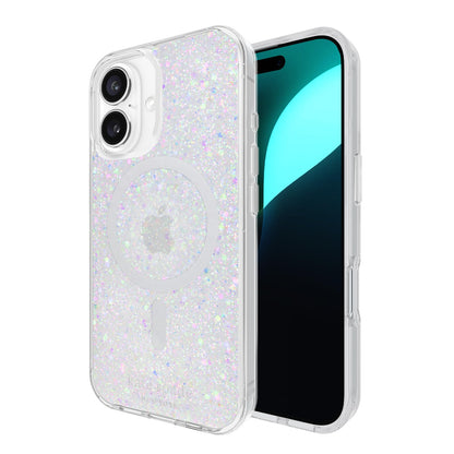 Kate Spade New York Funda para iPhone 16 con Detalles de Piedras Preciosas - Brillo grueso iridiscente