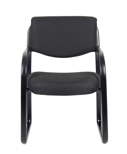 Boss B9521-BK Fabric Plus Guest Chair, Black