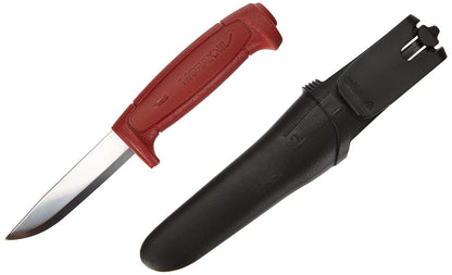 Morakniv Craftline Basic 511 Acero de alto carbono Utilidad Cuchillo de hoja fija y combi-sheath, 3.6-" Blade