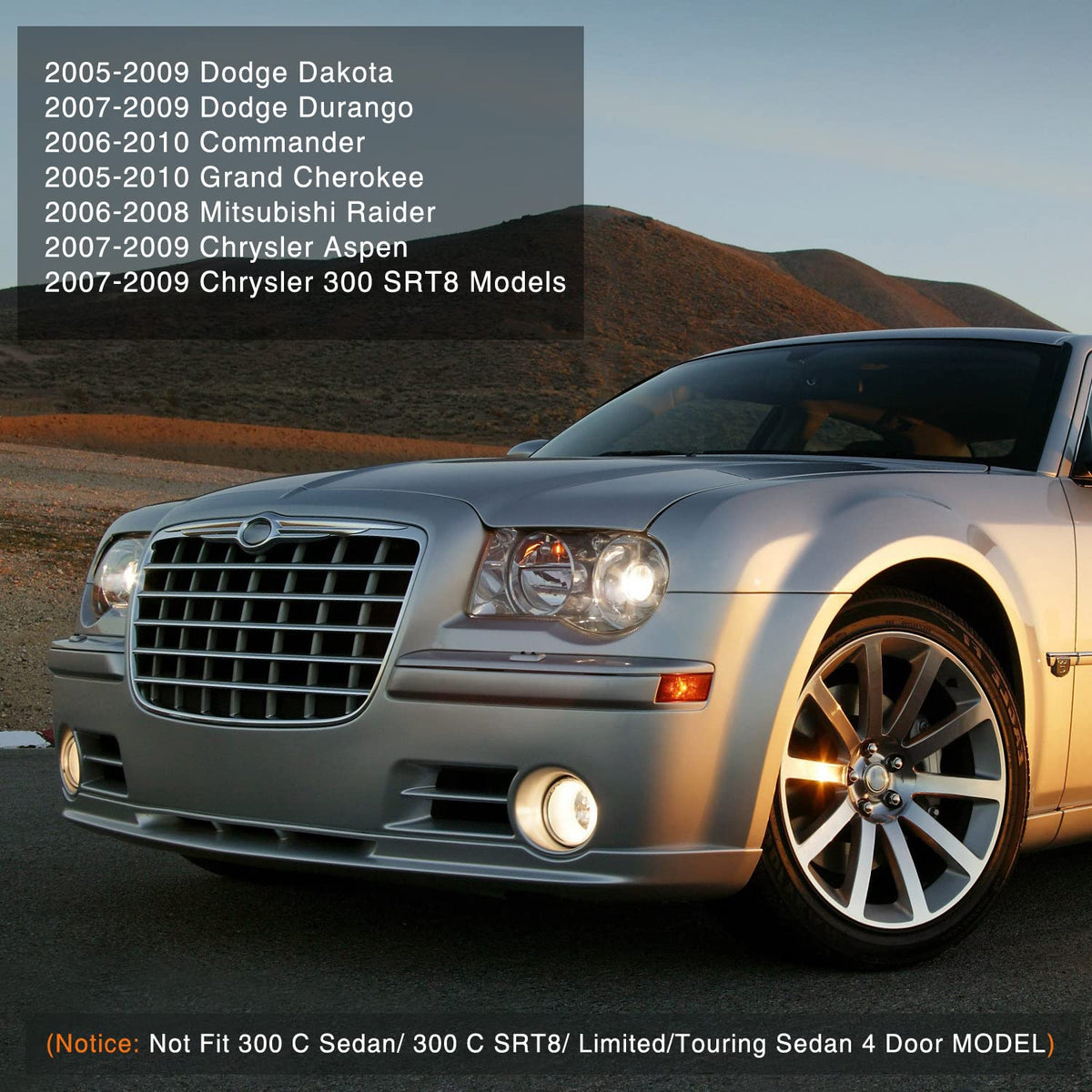Nilight FOG-I80 Luz Antiniebla para Dodge Grand Cherokee 2005-2010/Durango/Chrysler 300 SRT8/Aspen/Dakota, 2 Años