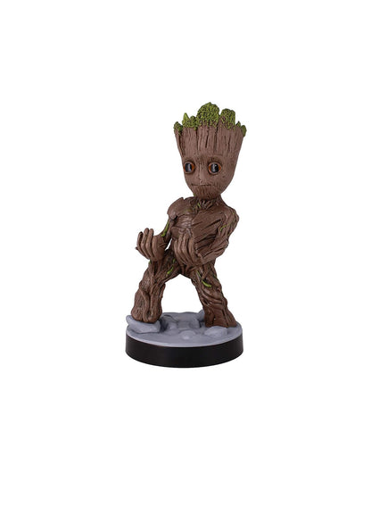 Exquisite Gaming Cable Guys Toddler Groot - Soporte para teléfono y Driver | Soporte de estatua de PVC resistente de 8.5 pulgadas, compatible con PS5, Xbox Series X/S y iPhone, Guardians of The Galaxy