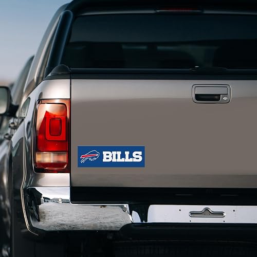 Rico Industries NFL - Imán de fútbol Buffalo Bills de 4 x 10 Pulgadas, diseño de espíritu de Equipo, decoración del hogar, refrigerador, Oficina, Cocina
