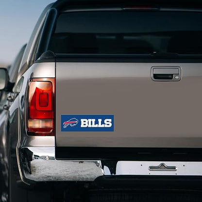 Rico Industries NFL - Imán de fútbol Buffalo Bills de 4 x 10 Pulgadas, diseño de espíritu de Equipo, decoración del hogar, refrigerador, Oficina, Cocina