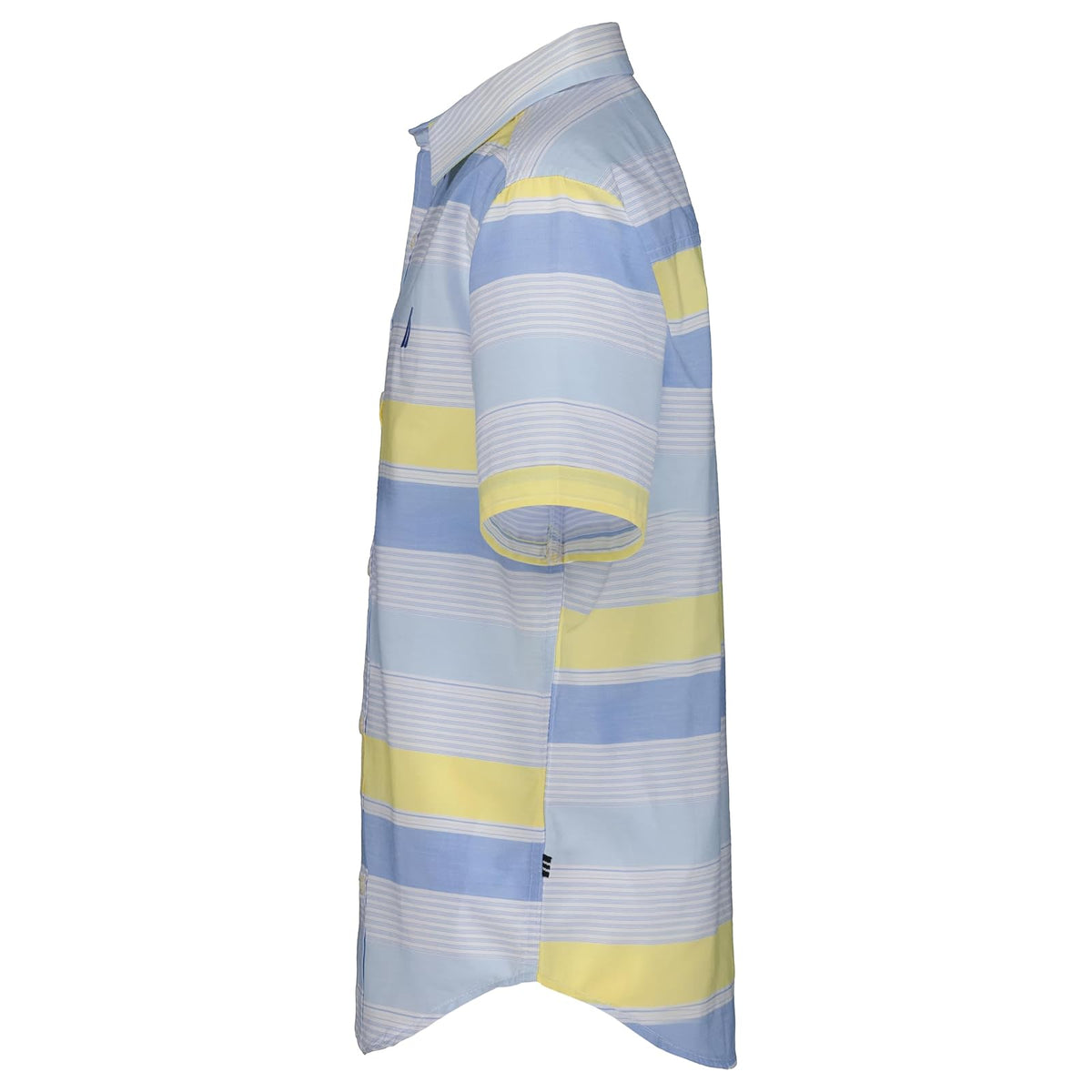 Nautica - Camisa Tejida de Manga Corta con Botones, Ligera y Transpirable
