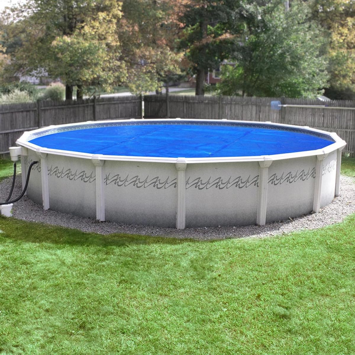 Robelle 12S-8 Box - Cubierta Solar Resistente para Piscina Redonda de 12 pies, Color Azul, Azul, 1. Round - 15 ft. Pool