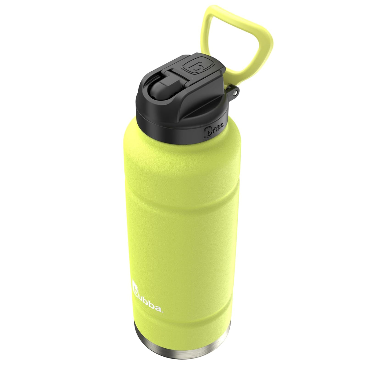 Bubba Botella de Agua Acero Inoxidable 709 ml Verde Neon con Popote Trailblazer A prueba de Fugas con Popote