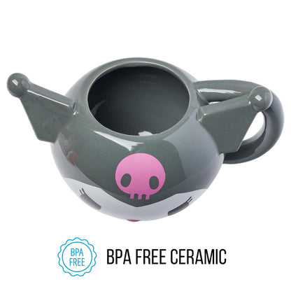 Silver Buffalo Sanrio Hello Kitty and Friends Kuromi - Taza esculpida 3D de cerámica