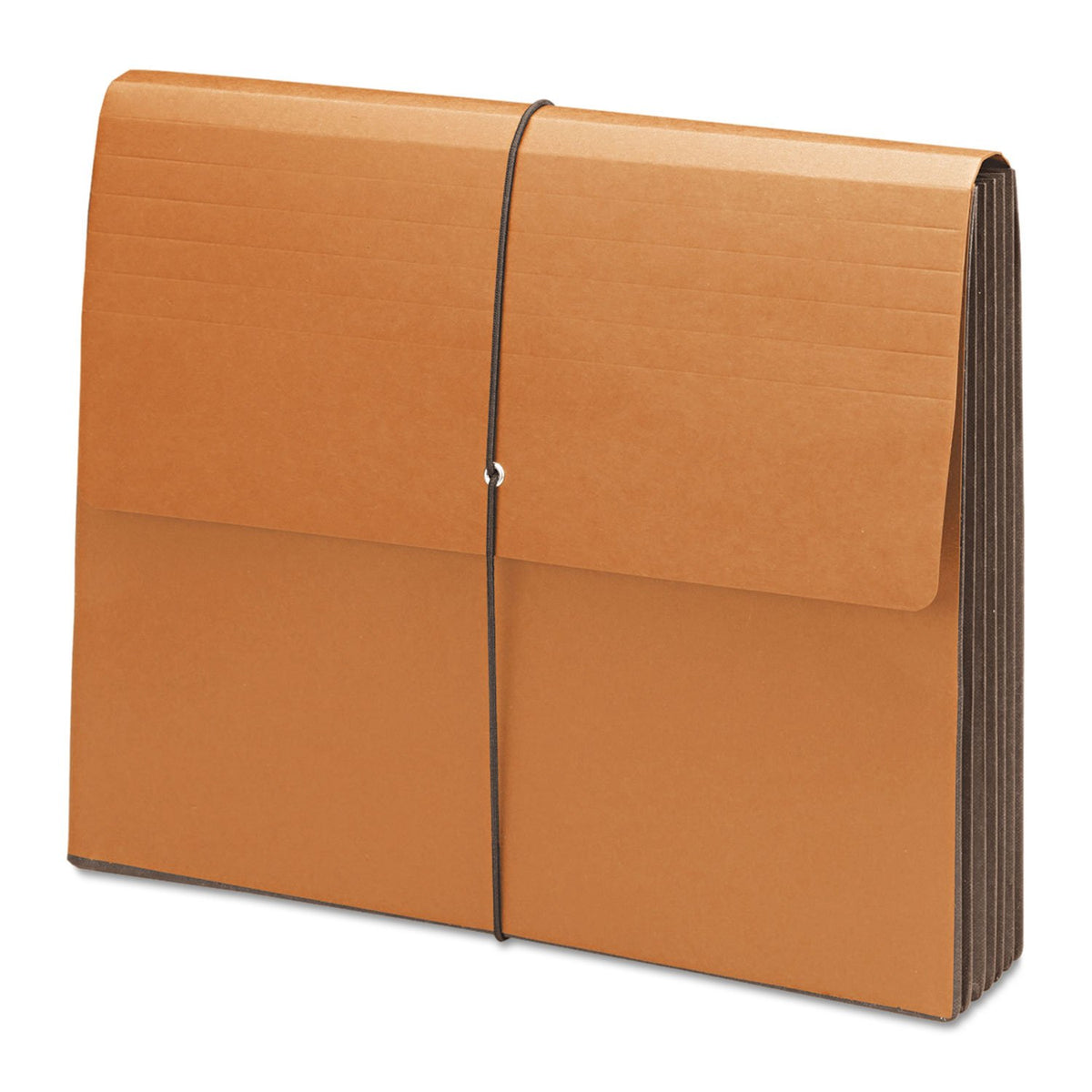 Smead Cartera 100% reciclada, expansión de 5-1/4 pulgadas, cierre de solapa y cordón, tamaño carta, cuerda roja, 10 por caja (71198)