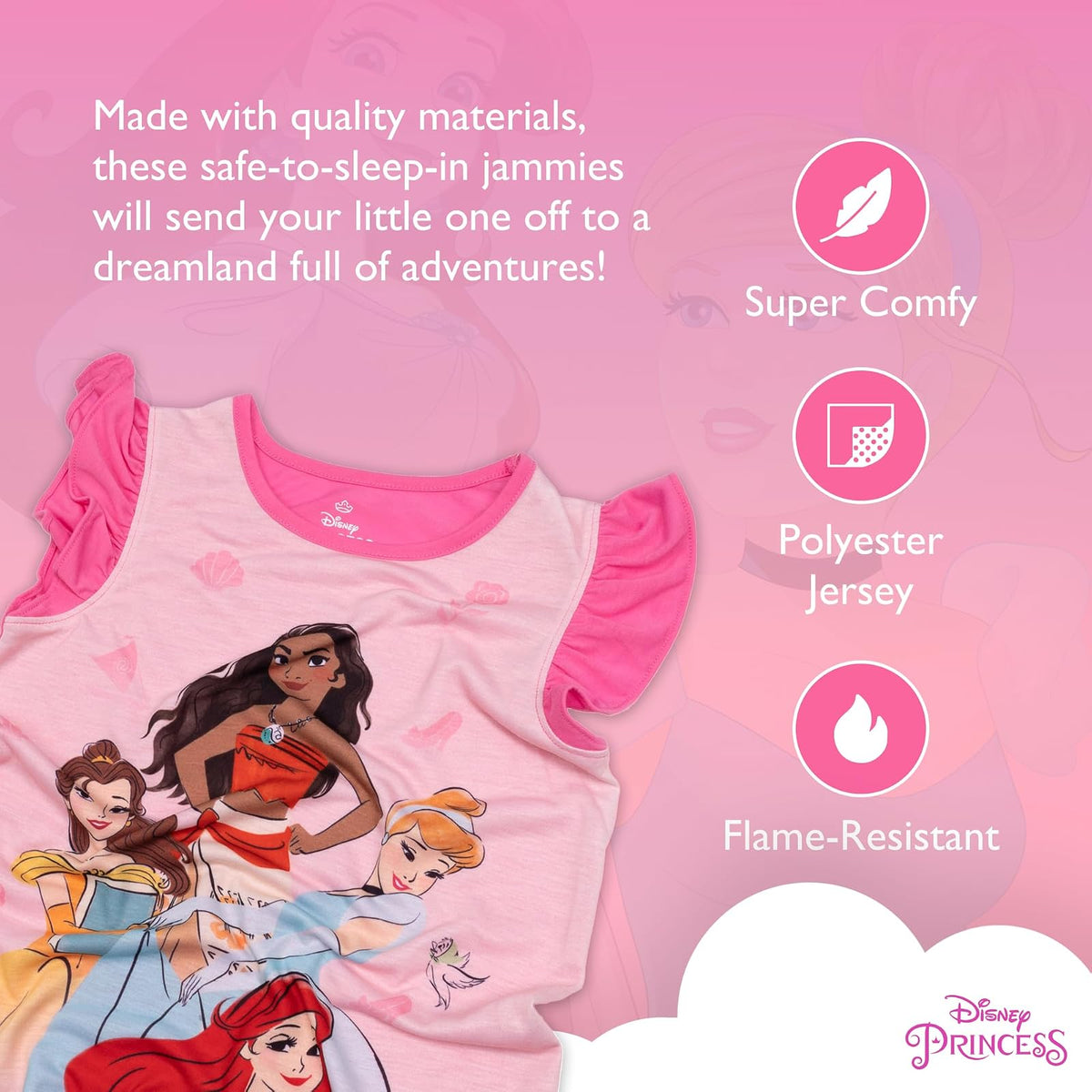 Disney Nightgown, Soft & Cute Pajamas for Kids CamisónNiñas