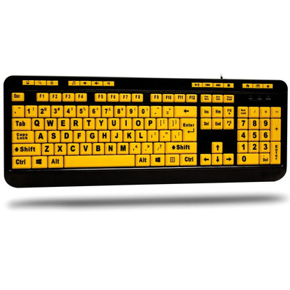 Adesso Mini Teclado USB con Touchpad Integrado, 87 Teclas - AKB-132UY