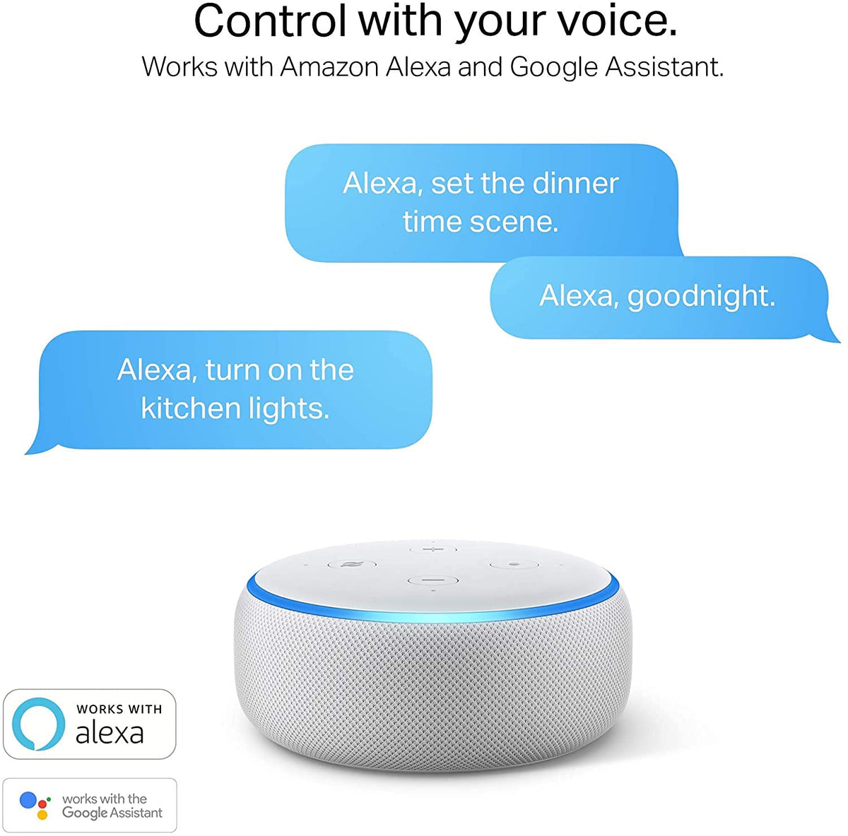 Alexa Smart Bombilla wifi | Cambio de color de 16 m, regulable, alto brillo, funciona con Alexa y Google Home, solo Wi-Fi de 2.4 GHz, sin concentrador