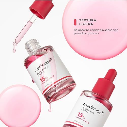 MEDICUBE TXA Niacinamide 15 Serum, Sérum Facial Coreano con 15% TXA + Niacinamida, para Luminosidad, Tono Desigual y Marcas Visibles, 30 ml