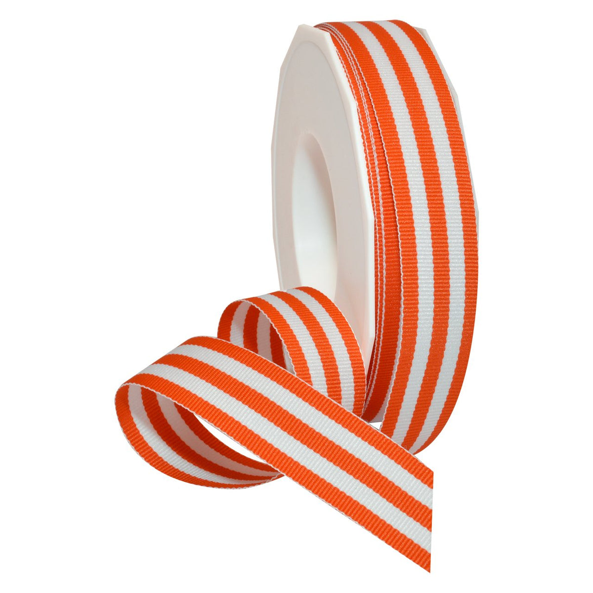 Morex Cinta Decorativa de Grogrén a Rayas - 7 - 8 in - Anaranjado