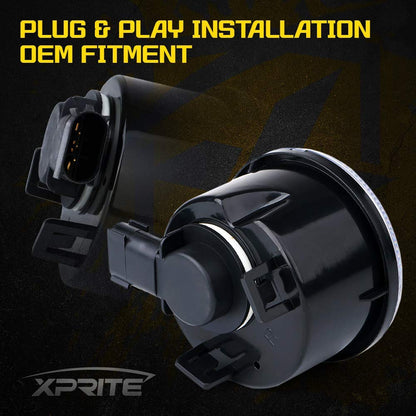 Xprite - Luces LED de señal intermitente ámbar transparente con función de estacionar compatible con Jeep Wrangler JK y Wrangler Unlimited 2007-2018