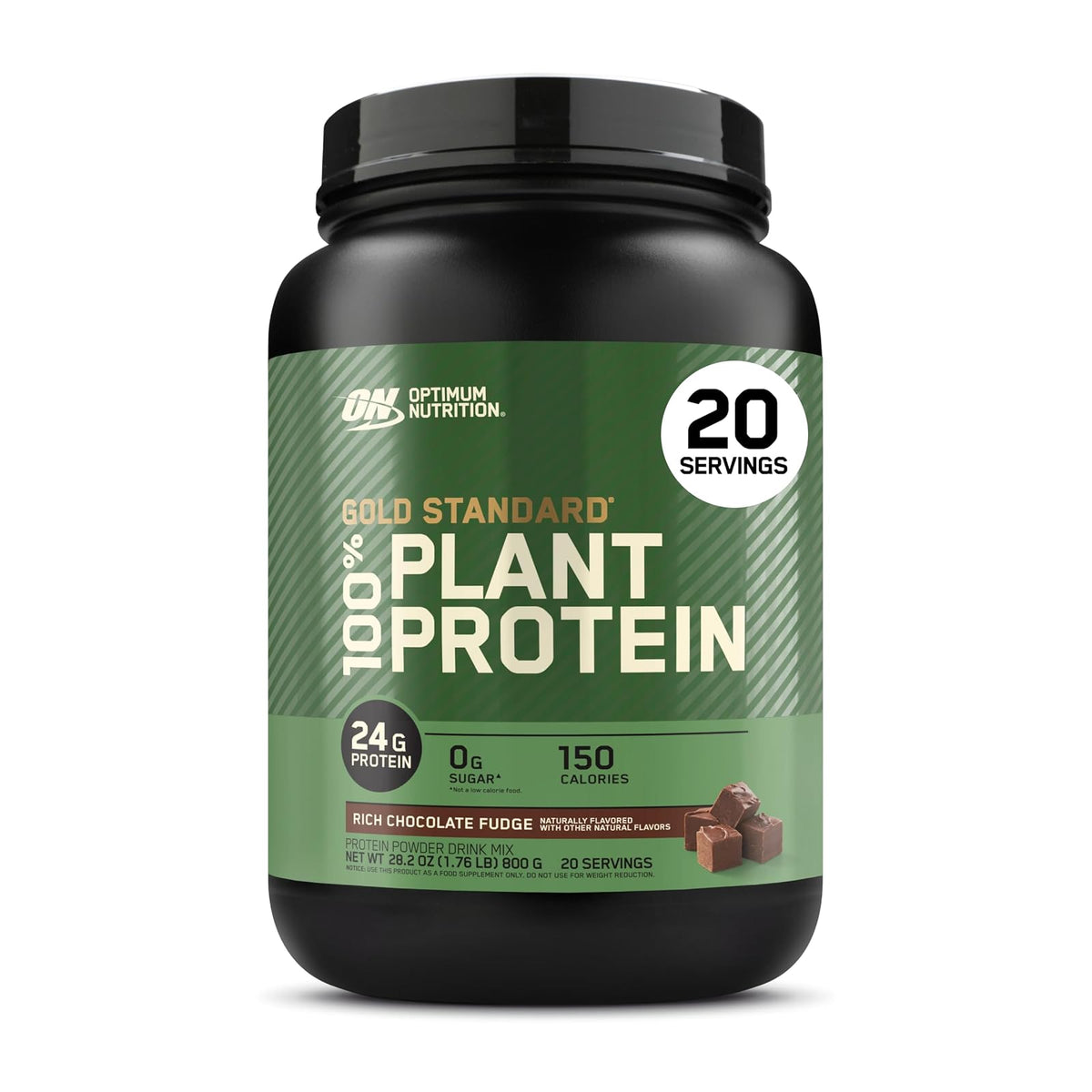 Optimum Nutrition Gold Standard 100% Plant Proteína Vegetal en Polvo 740 g - Chocolate
