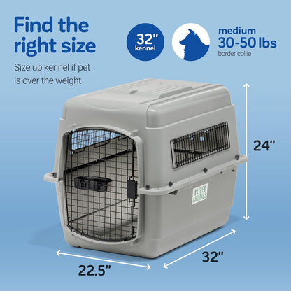 Petmate Sky - Caseta, Gris, 32" L X 22.5" W X 24"H