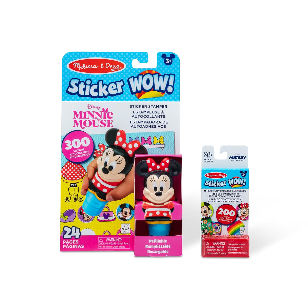 Melissa & Doug Sticker WOW Recarga Stickers Disney - Minnie Mouse Bundle