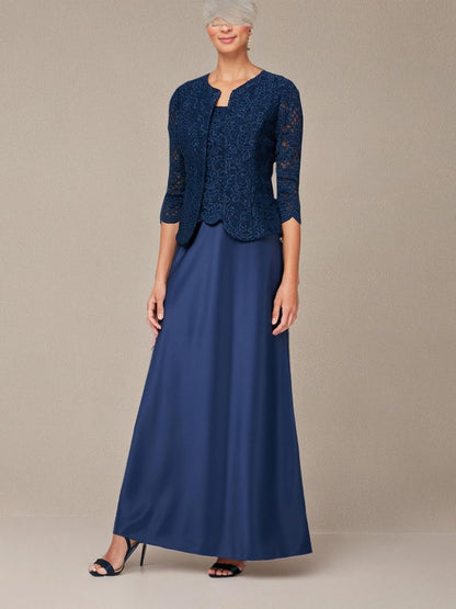 Alex Evenings Vestido Largo con Falda de satén para Mujer